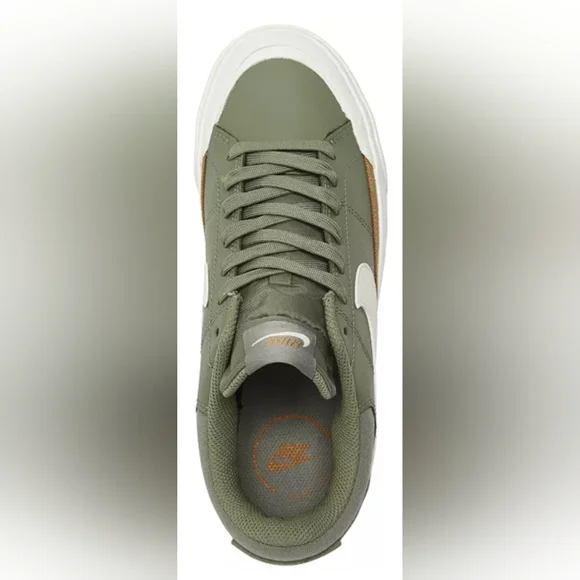 Nike Wmns Court Legacy Lift 'Light Army’ Sneakers Size 8 MSRP $95 - Picture 2 of 10